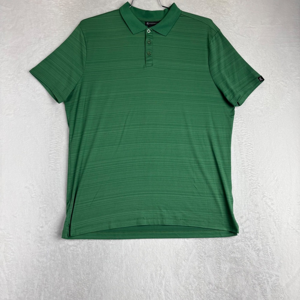 Kyodan Golf Mens Green Space Dye Short Sleeve Polo Shirt Large